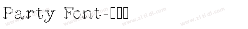 Party Font字体转换